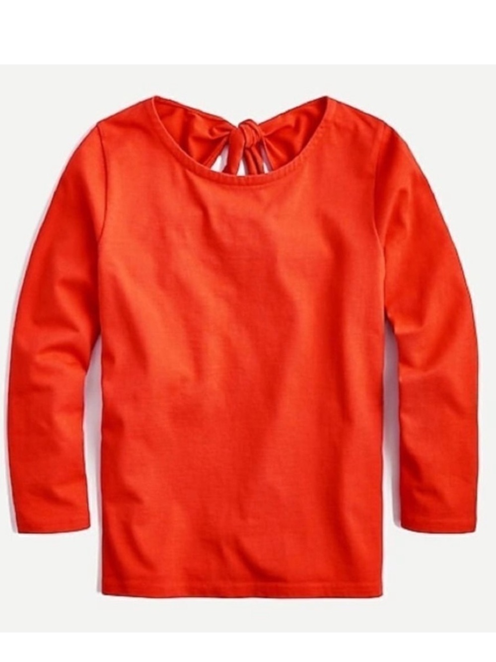 J. Crew open tie-back long sleeve t-shirt in mariner cloth